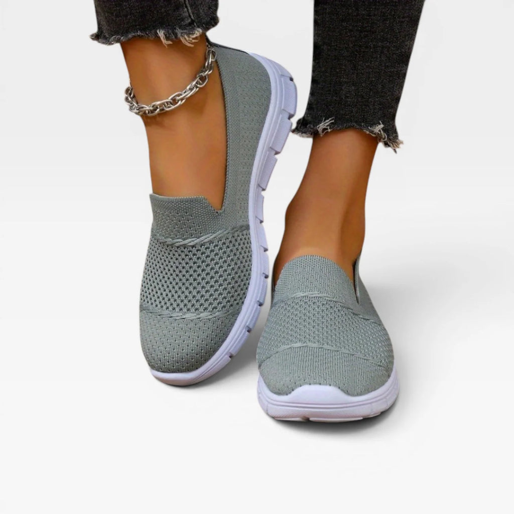 Women's Breathable Knit Slip On Sneakers – Lightweight Comfort Trainers image 11