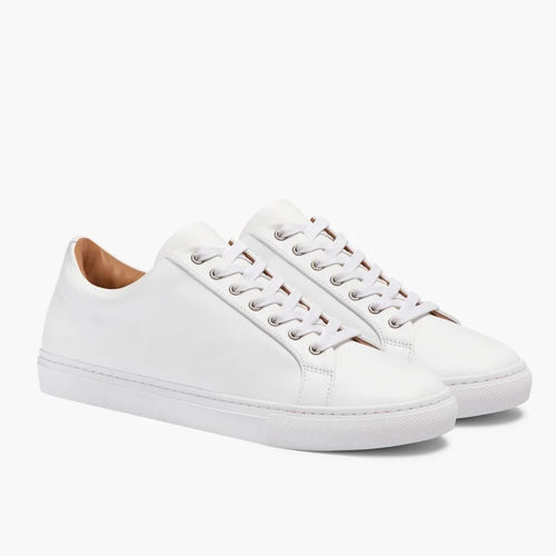 Men's Genuine Leather Low-Top Trainers image 1
