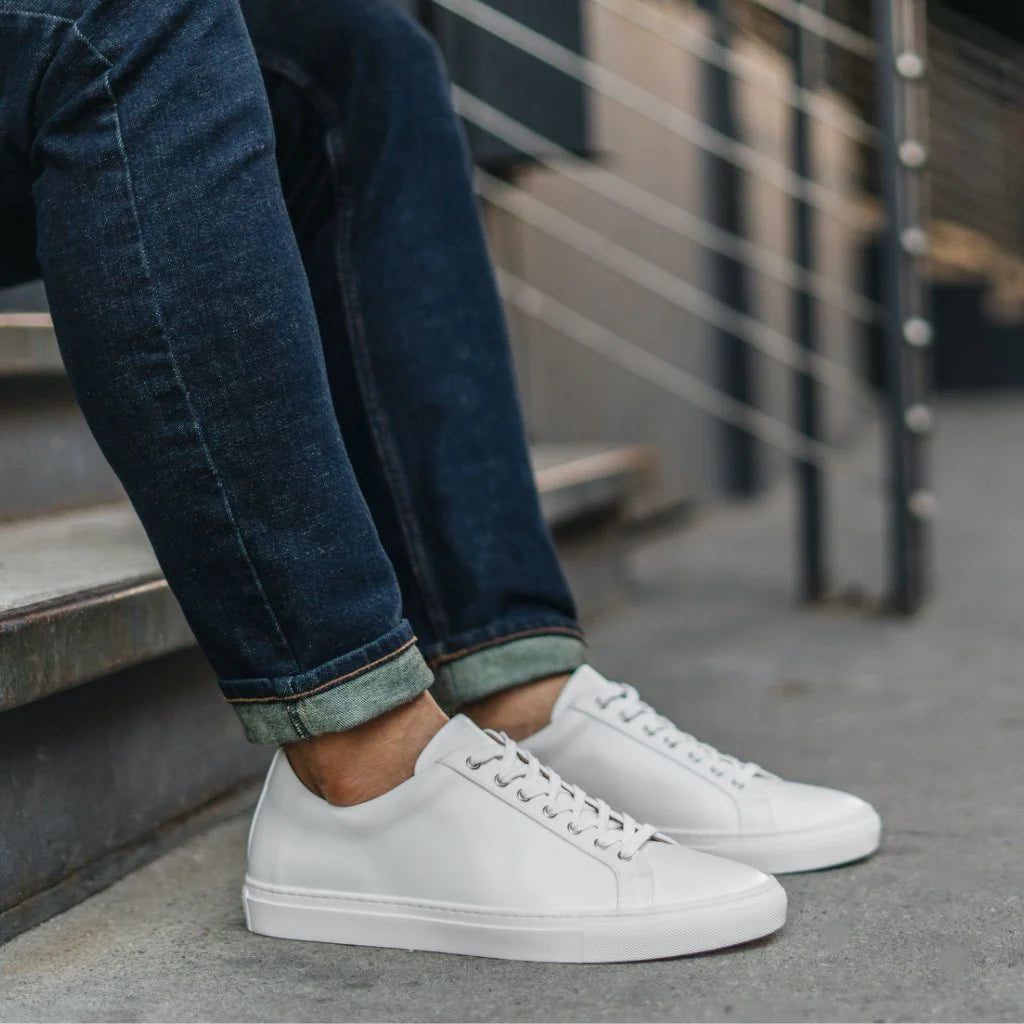 Men's Genuine Leather Low-Top Trainers image 4