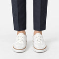 Men’s Retro leather sneakers with contrast soles image 7