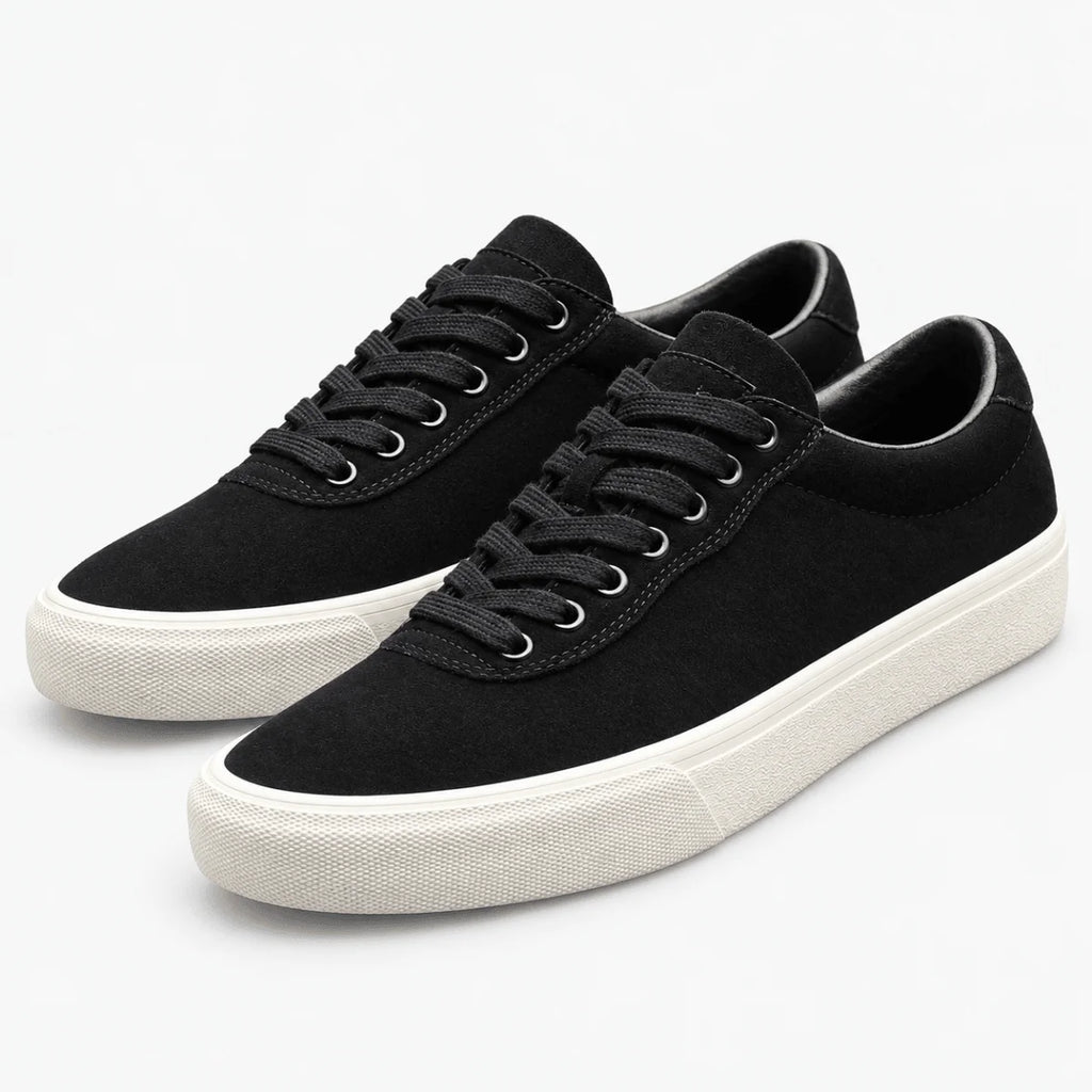 Men’s Canvas lace up sneakers with contrast soles image 0