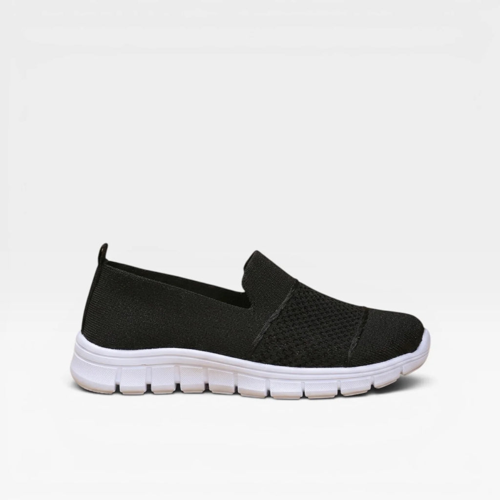 Women's Breathable Knit Slip On Sneakers – Lightweight Comfort Trainers image