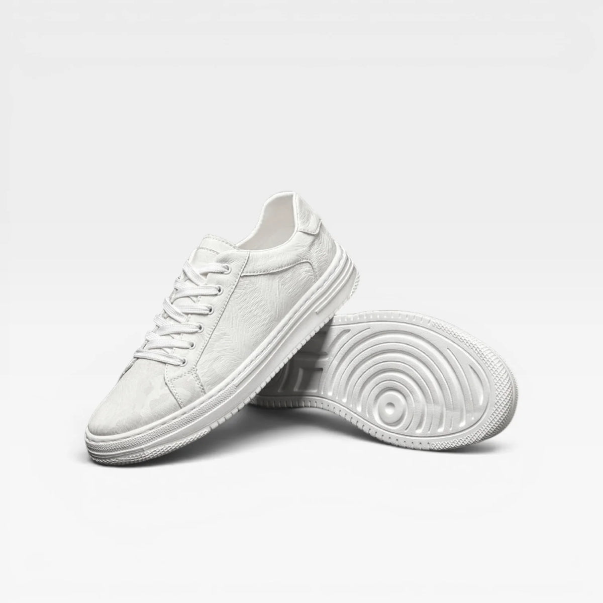 Men's Leather Trainers – Classic Lace Up Smart Casual Everyday Sneakers image 7