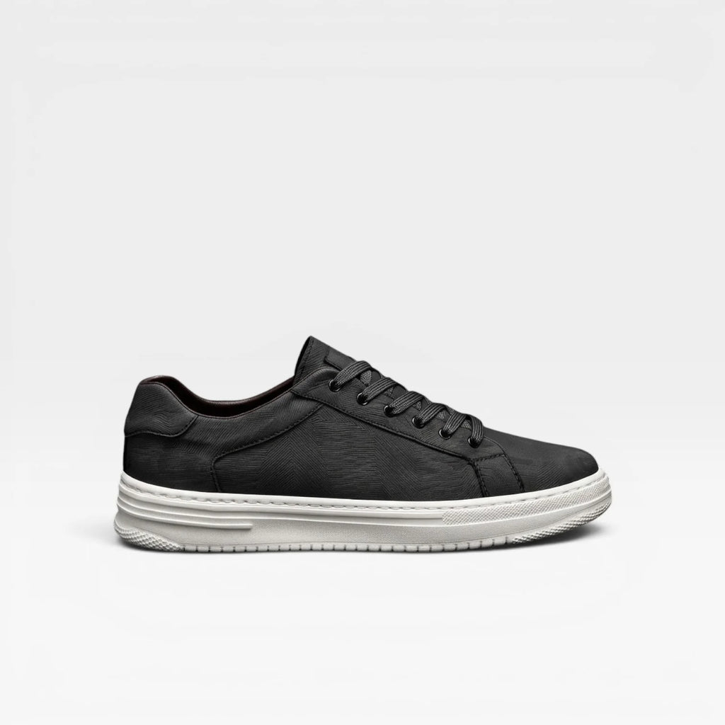 Men's Leather Trainers – Classic Lace Up Smart Casual Everyday Sneakers image 0