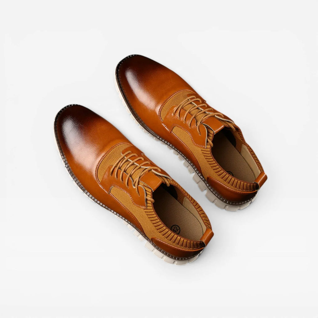 Men's Oxford Style Trainers – Smart Casual Lace Up Leather Sneakers image 3