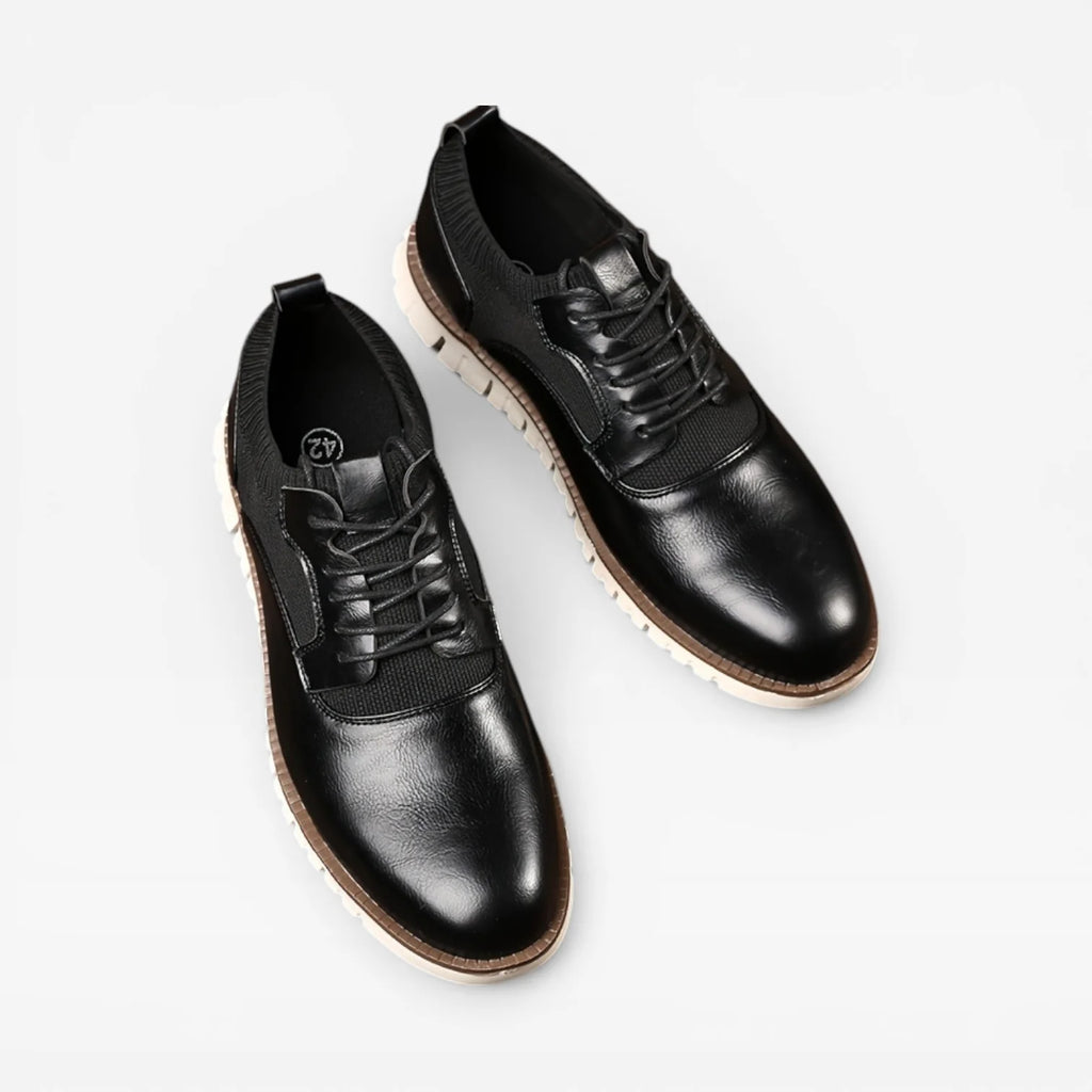 Men's Oxford Style Trainers – Smart Casual Lace Up Leather Sneakers image 5