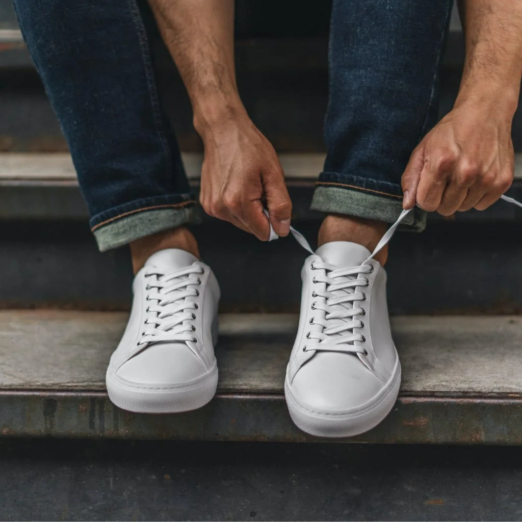Men's Genuine Leather Low-Top Trainers image 3