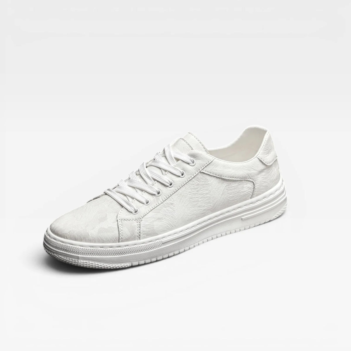 Men's Leather Trainers – Classic Lace Up Smart Casual Everyday Sneakers image