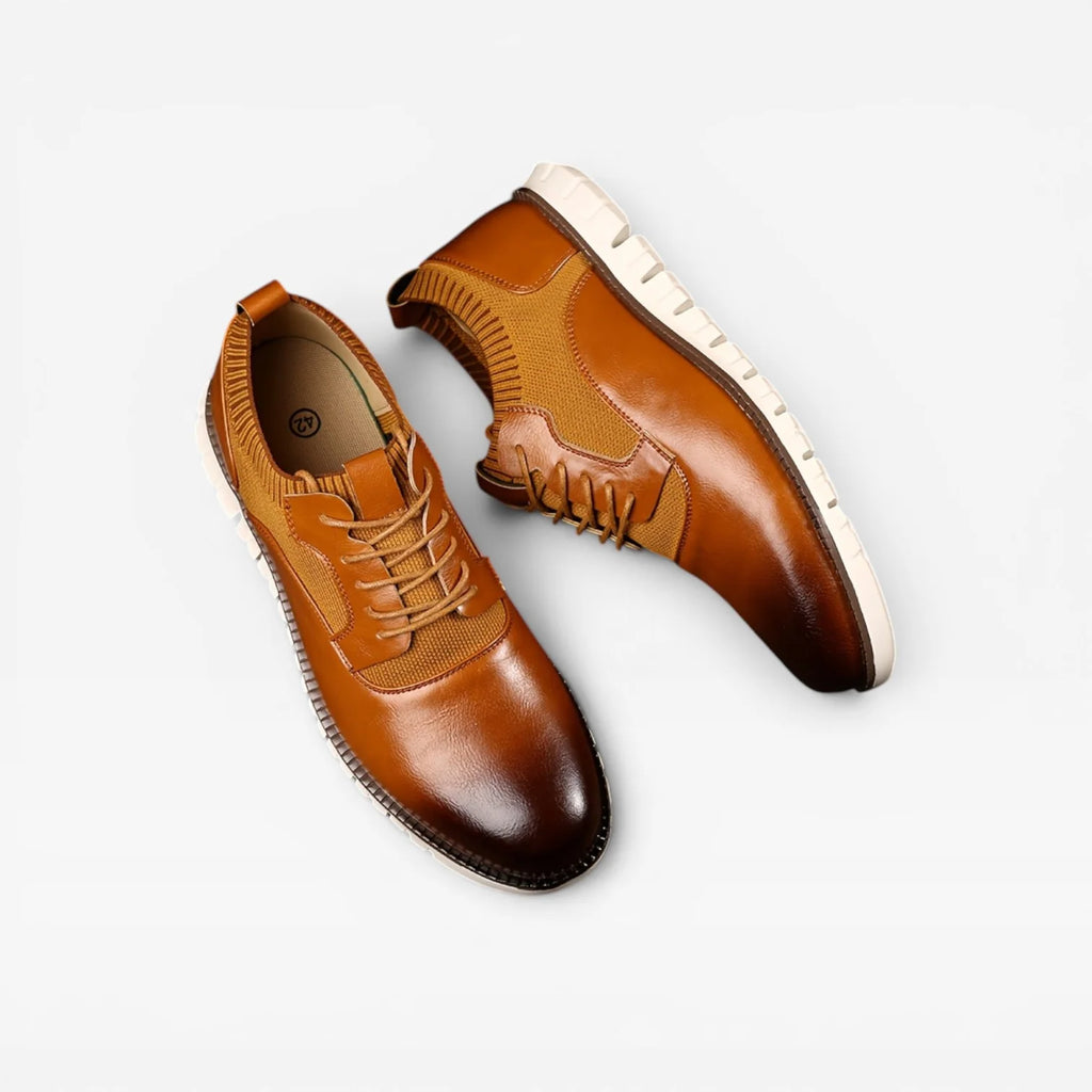 Men's Oxford Style Trainers – Smart Casual Lace Up Leather Sneakers image 2
